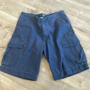 ROOTS Men’s Khaki Cargo Shorts Navy Sz 34